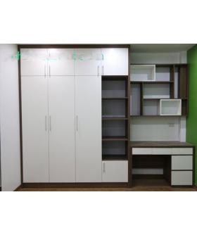 Tủ quần áo 129a - Gỗ MDF - Dài 1.4m đến 2m (Cao 2.4m)